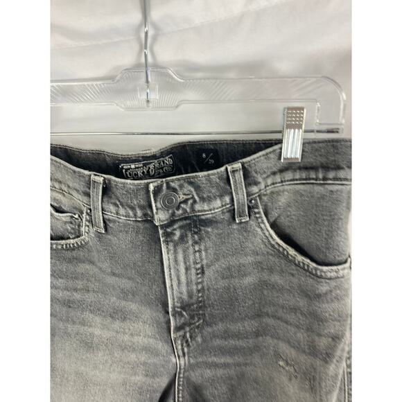 Lucky Brand Authentic Straight Crop Grey Crater Lake Jeans Size 8/29 - Picture 5 of 6